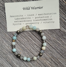 Load image into Gallery viewer, Wild Warrior Elastic Gemstone Bracelet