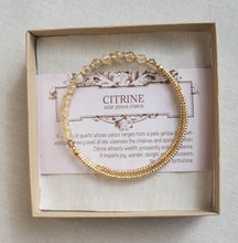 Load image into Gallery viewer, Citrine Gemstone Bangle Bracelet