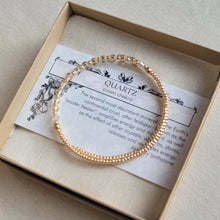 Load image into Gallery viewer, Quartz Gemstone Bangle Bracelet