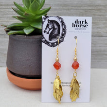 Load image into Gallery viewer, Laurel Earrings (brass & gold-plated stainless steel)