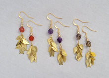 Load image into Gallery viewer, Laurel Earrings (brass & gold-plated stainless steel)