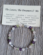 Load image into Gallery viewer, The Lovers, The Dreamers & Me Elastic Gemstone Bracelet