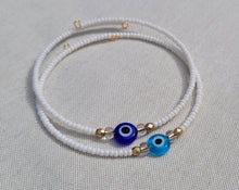 Load image into Gallery viewer, Evil Eye Bangle Bracelet