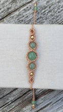 Load image into Gallery viewer, Aventurine Goddess Macrame Bracelet