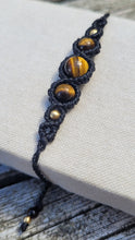 Load image into Gallery viewer, Tigereye Goddess Macrame Bracelet