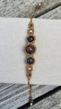 Load image into Gallery viewer, Bloodstone Goddess Macrame Bracelet