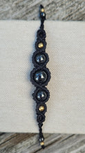 Load image into Gallery viewer, Hematite Goddess Macrame Bracelet