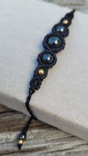 Load image into Gallery viewer, Hematite Goddess Macrame Bracelet