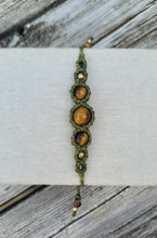 Load image into Gallery viewer, Tigereye Goddess Macrame Bracelet
