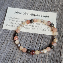 Load image into Gallery viewer, Shine Your Bright Light Elastic Gemstone Bracelet