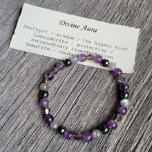 Load image into Gallery viewer, Divine Aura Elastic Gemstone Bracelet