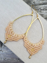 Load image into Gallery viewer, Citrine Macrame Earrings