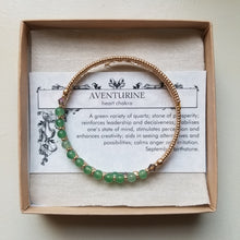 Load image into Gallery viewer, Aventurine Gemstone Bangle Bracelet