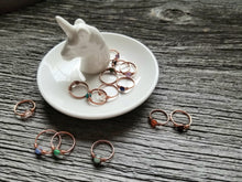Load image into Gallery viewer, Copper Gemstone Ring (4mm)