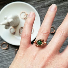 Load image into Gallery viewer, Copper Gemstone Orbit Ring