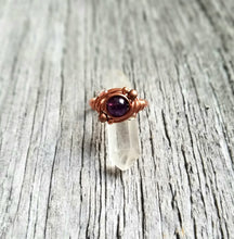 Load image into Gallery viewer, Copper Gemstone Orbit Ring
