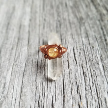 Load image into Gallery viewer, Copper Gemstone Orbit Ring