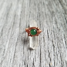 Load image into Gallery viewer, Copper Gemstone Orbit Ring