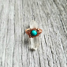 Load image into Gallery viewer, Copper Gemstone Orbit Ring