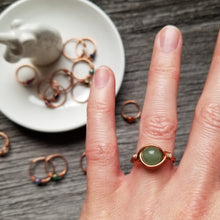 Load image into Gallery viewer, Copper Gemstone Ring (8mm)
