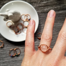 Load image into Gallery viewer, Copper Gemstone Ring (8mm)
