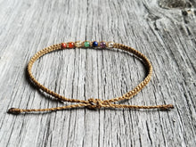 Load image into Gallery viewer, Macrame Chakra Anklet