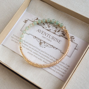 Aventurine Gemstone Bangle Bracelet