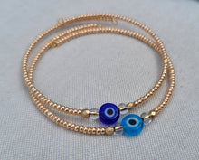 Load image into Gallery viewer, Evil Eye Bangle Bracelet
