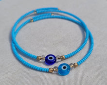 Load image into Gallery viewer, Evil Eye Bangle Bracelet
