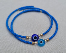 Load image into Gallery viewer, Evil Eye Bangle Bracelet
