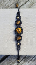 Load image into Gallery viewer, Tigereye Goddess Macrame Bracelet
