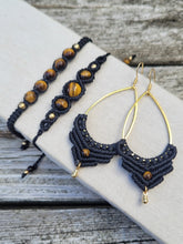 Load image into Gallery viewer, Tigereye Goddess Macrame Bracelet
