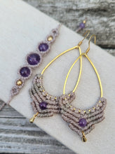 Load image into Gallery viewer, Amethyst Goddess Macrame Bracelet

