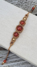 Load image into Gallery viewer, Carnelian Goddess Macrame Bracelet
