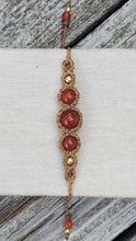Load image into Gallery viewer, Carnelian Goddess Macrame Bracelet
