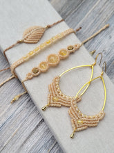 Load image into Gallery viewer, Citrine Goddess Macrame Bracelet
