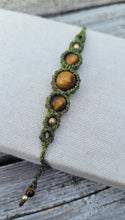 Load image into Gallery viewer, Tigereye Goddess Macrame Bracelet
