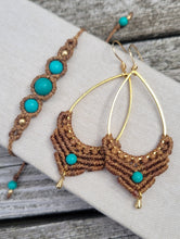 Load image into Gallery viewer, Turquoise Goddess Macrame Bracelet
