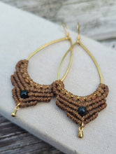Load image into Gallery viewer, Agate Macrame Earrings
