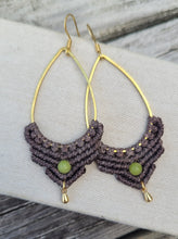 Load image into Gallery viewer, Jade Macrame Earrings
