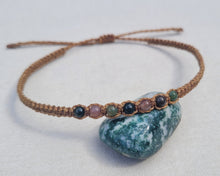Load image into Gallery viewer, Agate Macrame Gemstone Anklet

