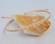 Load image into Gallery viewer, Citrine Macrame Gemstone Anklet
