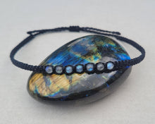 Load image into Gallery viewer, Labradorite Macrame Gemstone Anklet
