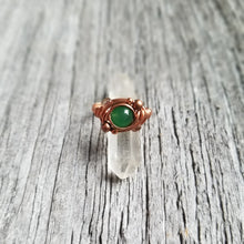 Load image into Gallery viewer, Copper Gemstone Orbit Ring
