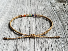 Load image into Gallery viewer, Macrame Chakra Anklet
