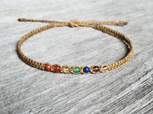 Load image into Gallery viewer, Macrame Chakra Anklet
