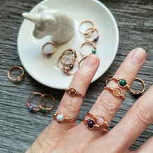 Load image into Gallery viewer, Copper Gemstone Ring
